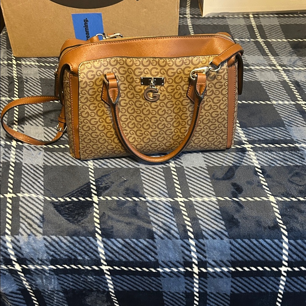 Guess by Marciano Tan G Monogram Satchel